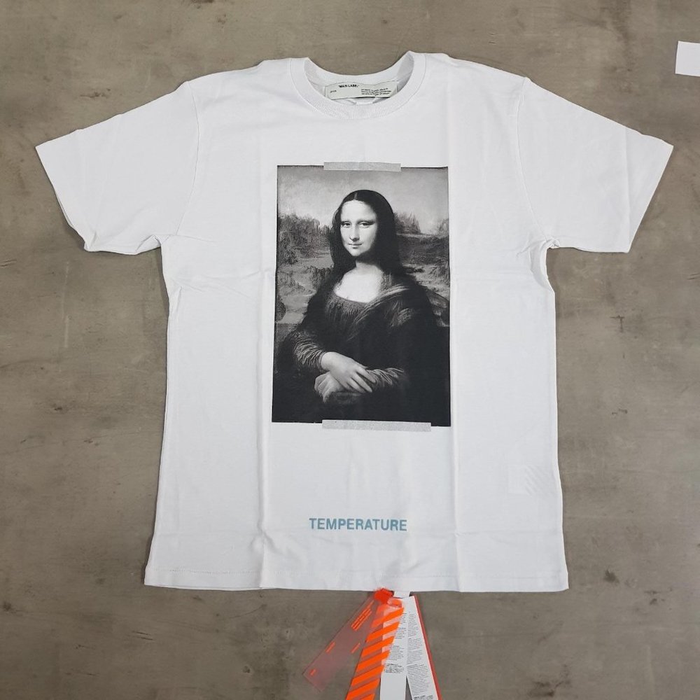 Off-White White Sweatshirt Mona Lisa Painting